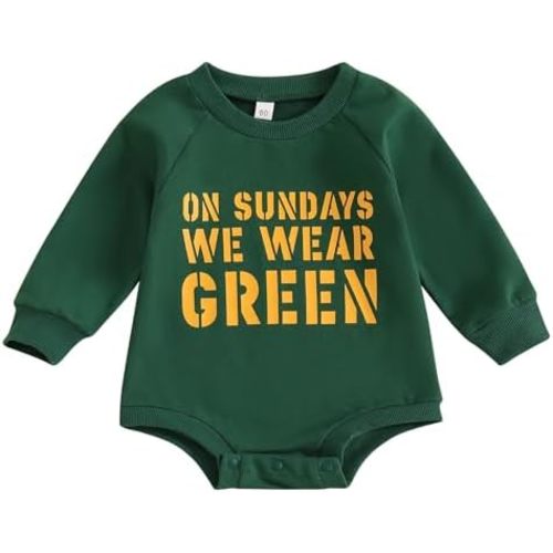 SAYOO All You Need is Love Clothes Newborn Baby Boy Girl Football Bubble Sweatshirt Romper Fall Pullover Bodysuit Outfit
