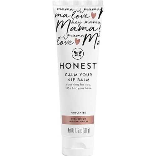 The Honest Company Honest Mama Calm Your Nip Balm | Nourishing, Soothing Nipple Cream for Nursing | Naturally Derived + Safe for Sensitive Skin | 1.75 fl oz