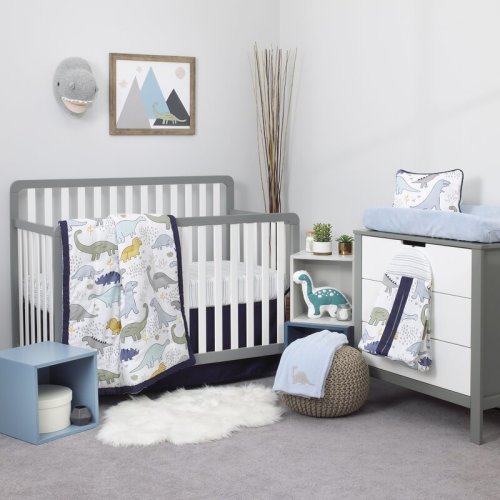 Zoomie Kids Nojo Waverly Place Little Dinosaurs 8 Piece Crib Bedding Set & Reviews | Wayfair