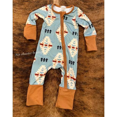 The Dakota baby sleeper ( has fold over hands and feet)