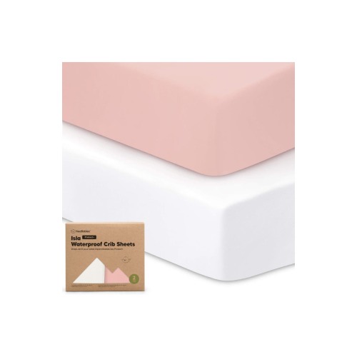 2-Pack Isla [Protect+] Waterproof Crib Sheets