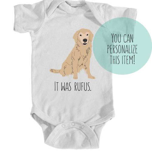 Golden Retriever Onesie | Dog Baby Bodysuit