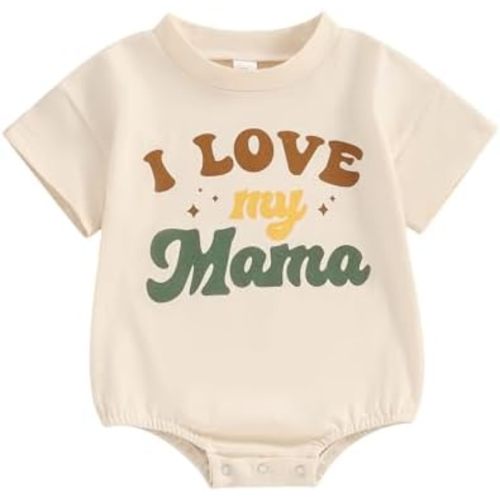 Baby Girl Boy Bodysuit Romper Gender Neutral Unisex Funny Aunties Bestie Letter Clothes Casual One-Piece Bodysuit