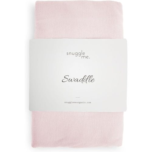 snuggle me Swaddle | Organic Cotton Swaddle Blanket, Soft Stretch, 47 x 47 inches (Petal)