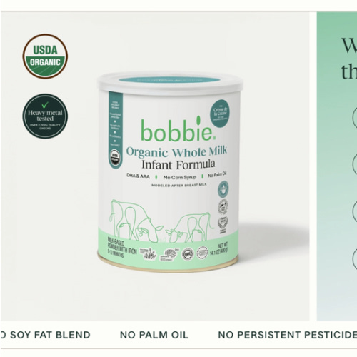 Organic Whole Milk Baby Formula