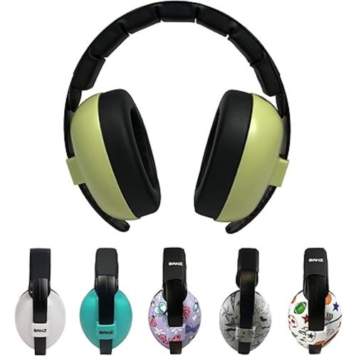 Banz Bubzee Baby Headphones for Noise Protection - Baby Ear Muffs, Newborn Infant & Toddler, 0 to 36 Months, Adjustable