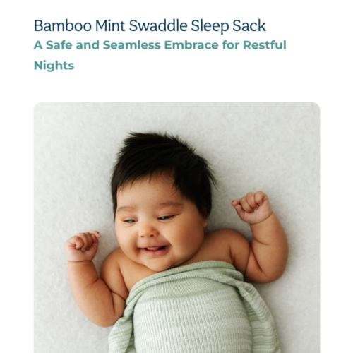 Bamboo Mint Swaddle Sleep Sack – Swaddelini