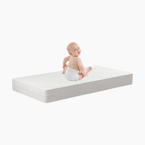 Safety 1st Precious Angel Grow with Me 2-in-1 Baby Crib & Toddler Mattress - White