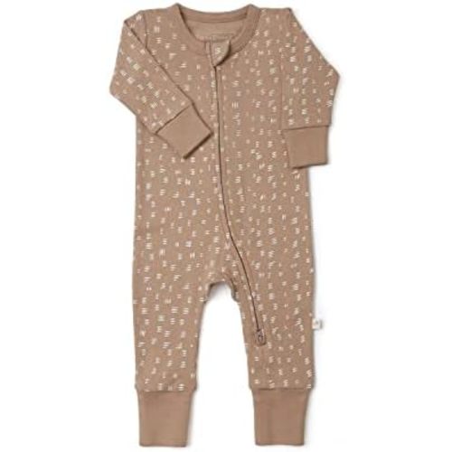 MakeMake Organics GOTS Certified Organic Baby Clothes 2-Way zip romper Footie Infant Gender Neutral Baby Boy Girls