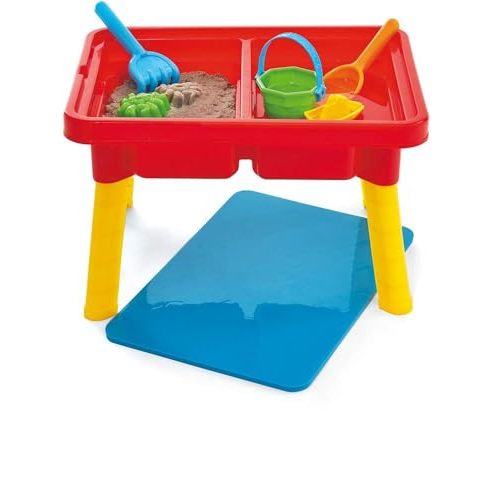 Toddler Sensory Kids Table with Lid | Sensory Bin | Kidoozie | Mega Block Compatible Lid | Indoor Outdoor Use , Red, G02521 17 x 12.5 x 11 inches