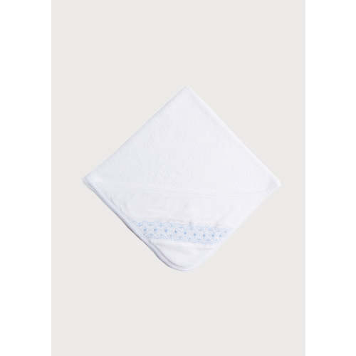 Blue Hand Smocked Towel