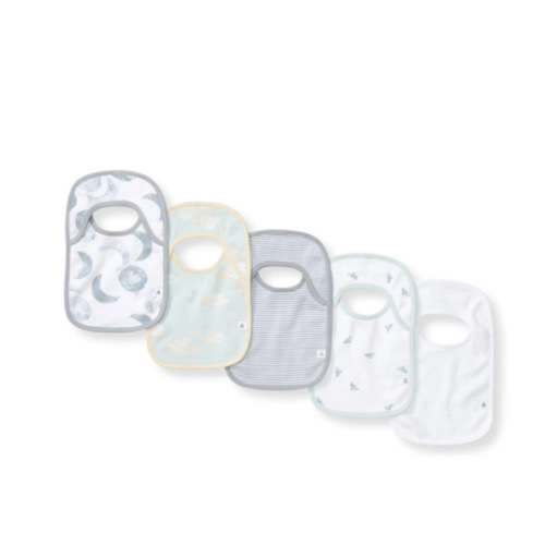 Golden Bee Organic Cotton Baby Bibs 5 Pack