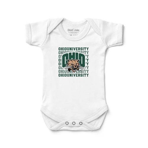 Ohio Bobcats Retro Logo Baby Bodysuit | Official NCAA Licensed Infant Bodysuit