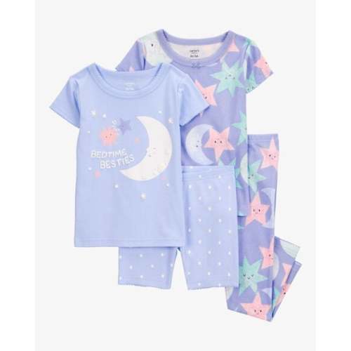 Baby 4-Piece Moon 100% Snug Fit Cotton Pajamas - Purple - Carter's | Carter's