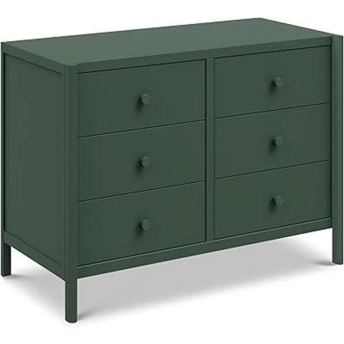 daVinci Birdie 6-Drawer Dresser in Forest Green, GREENGUARD Gold Certified