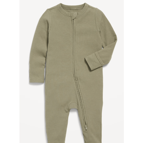 Unisex Sleep & Play Rib-Knit Footed One-Piece for Baby | Old Navy