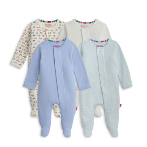 Unisex Footie Bundle, Pack of 4 - Baby