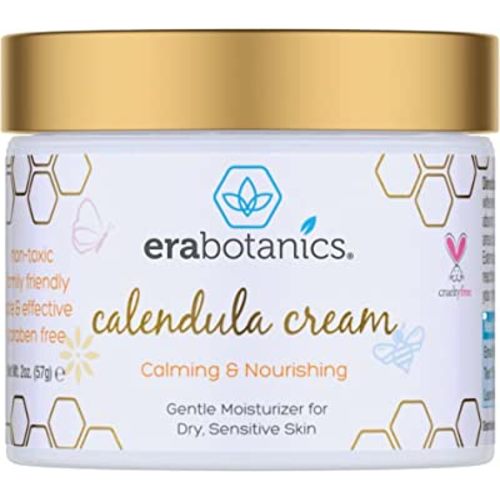 Era Organics Baby Moisturizing Cream - Soothing and Nourishing Calendula Cream with Cocoa Butter, Rosemary and More - Baby Face Cream and Baby Moisturizer for Sensitive Skin Made in The USA 2 oz