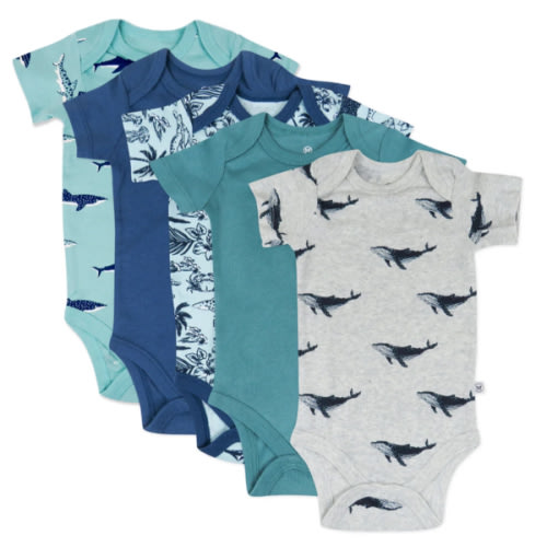 5-Pack Organic Cotton Short Sleeve Bodysuits | Honest Baby Clothing