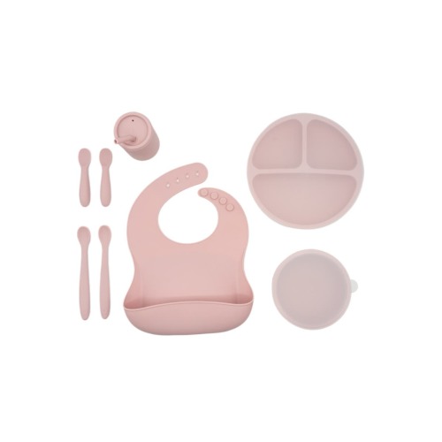 Silicone Baby Feeding Set, Develops Self Feeding Skills, BPA-Free, 8-Piece