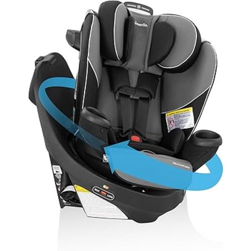 Evenflo Revolve360 Extend Convertible Car Seat with 360 Degree Rotation, Extended Rear-Facing, Forward-Facing, Booster Mode, and Secure Latch Install, Amherst