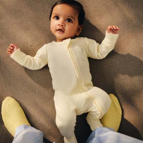 Organic Pointelle Zip All In One Romper