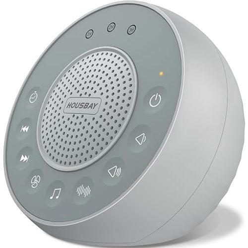 Housbay White Noise Sound Machine, 31 Soothing Sounds, Color: Gray