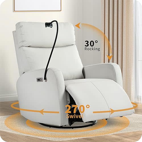 Power Swivel Rocker Recliner Chair
