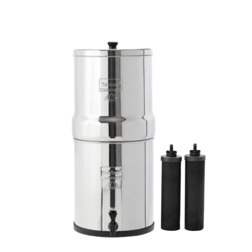 BIG BERKEY® Water Filter 2.25 GALWITH 2 BLACK ELEMENTS