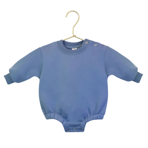 Sweatshirt Romper - Cadet
