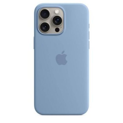 Apple Iphone 15 Pro Max Silicone Case With Magsafe - Winter Blue