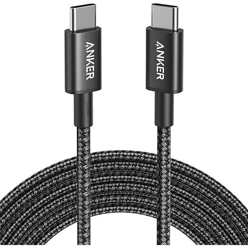 Anker USB C to USB C Cable, Type-C Charging Cord Fast Charge(10FT,100W), for iPhone 16/16 pro, MacBook and More(Black)
