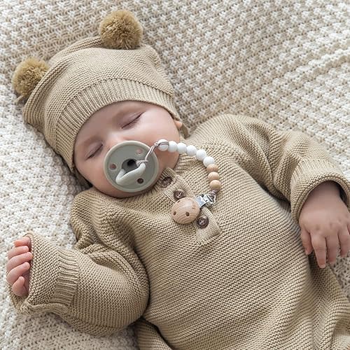 Silicone Pacifier Clips Holders Paci Binky Clips 2 Pack