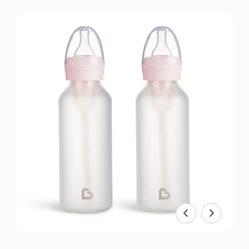 Bond™ Silicone Glass Bottle 4oz or 8oz, 2pk | Munchkin