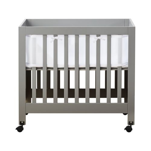 BreathableBaby Breathable Mesh Liner for Mini Cribs, Classic 3mm Mesh, White (Size 4M Covers 4 Sides, Mini Cribs Only)