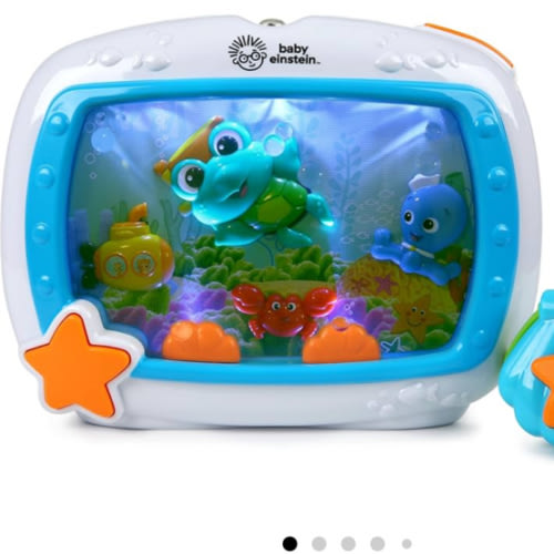 Baby Einstein Sea Dreams Soother Musical Crib Toy and Sound Machine, Newborn and up