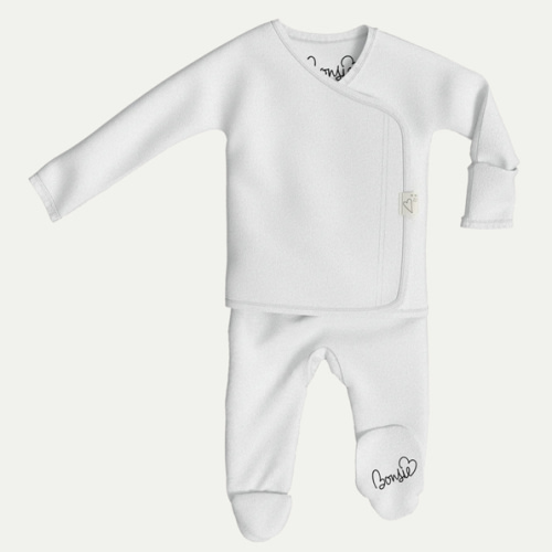 Footie - Milk – Bonsie Skin to Skin Babywear