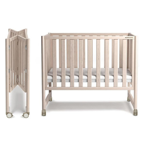 MAMAZING EvoNook 6-in-1 Convertible Mini Crib - Washed Nature