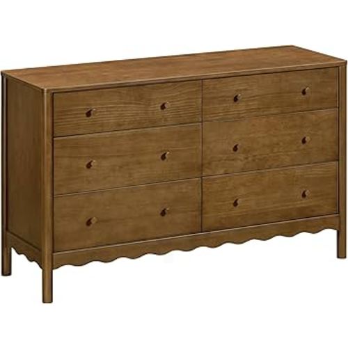 Babyletto Swell 6-Drawer Assembled Dresser in Natural Walnut, Greenguard Gold Certified