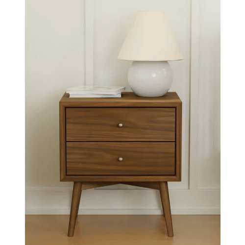 Babyletto Palma Assembled Nightstand - Natural Walnut