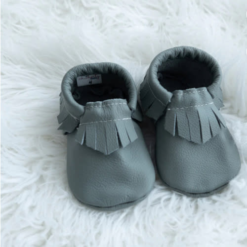 Stone Fringe Moccasins