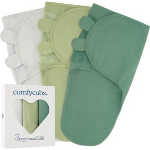 Easy Swaddle Blankets - Pack of 3, Small/Medium