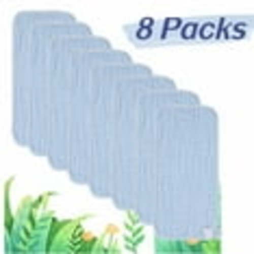 Orange Sky Muslin Cotton Burp Baby Bib, Blue, 8 Piece