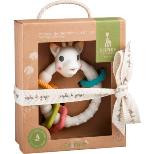 Sophie la girafe Teething Colo'rings | Light & Easy to Grasp | Designed with Natural Rubber to Soothe & Awaken All 5 Senses