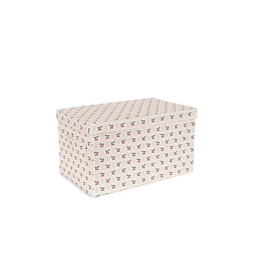 SMALL STORAGE BASKET - cherry motif