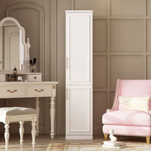 Famapy White Freestanding Modular Wardrobe Combo Armoires Closet
