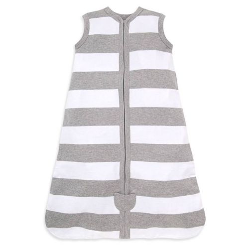 Burt's Bees Baby® Beekeeper™ Wearable Blanket Organic Cotton - Rugby Stripes - Gray - L