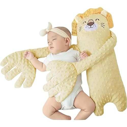 Baby Patter for Sleep, Baby Startle Prevention Sleep Aid Companion, Soothing Patting Sleeping Toy with Soothing Palm Pad, 3 Levels Adjustable Simulation of Mother's Automatic Palm Slapping (B)