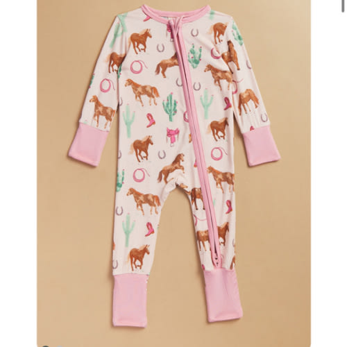 Western Horses Sleeper in Pink | Tullabee