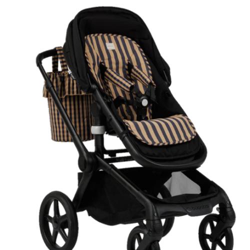 Colchoneta Navy + Caramel seat cover